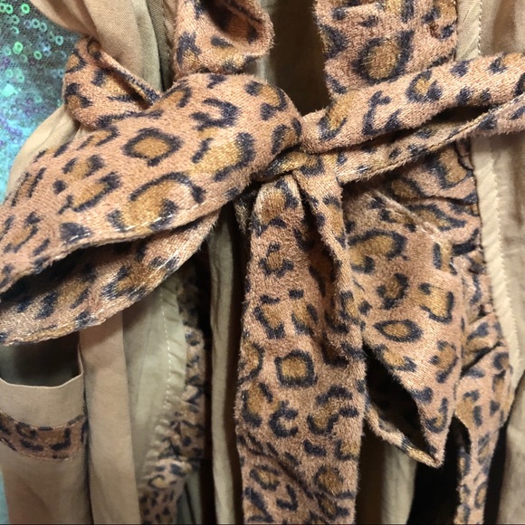 MSC Leopard Ruffle Brown Cotton Robe 🥰 - Picture 4 of 6